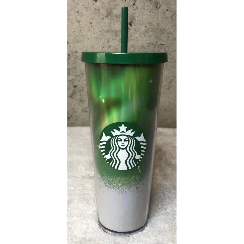 Starbucks For Life 2021 Limited Edition Green Tumbler Original Straw Christmas